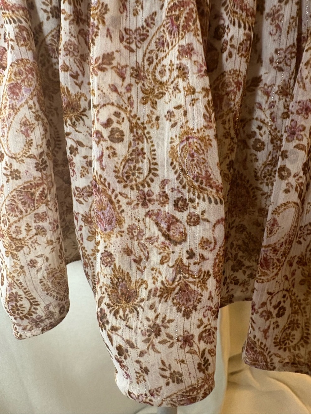 House of Harlow 1960 Paisley Smocked Mini Dress Boho Luxe Farm Rio Vibe Small - Picture 13 of 15